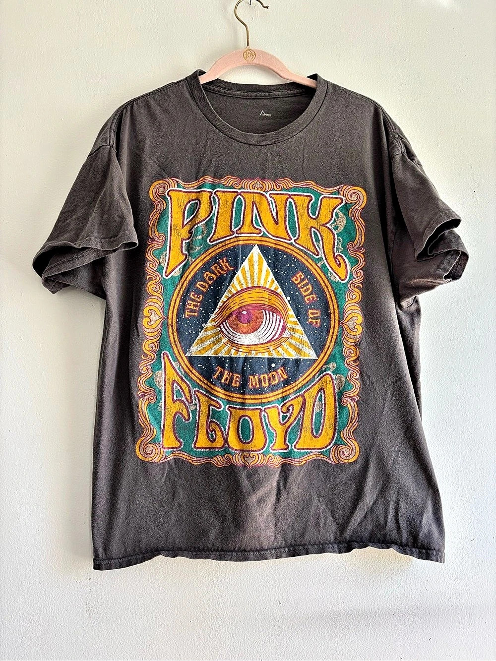 Pink Floyd Dark Side of the Moon Graphic Tee in Gray Women’s Size Large